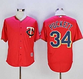 Minnesota Twins #34 Kirby Puckett Red New Cool Base Stitched Baseball Jersey,baseball caps,new era cap wholesale,wholesale hats